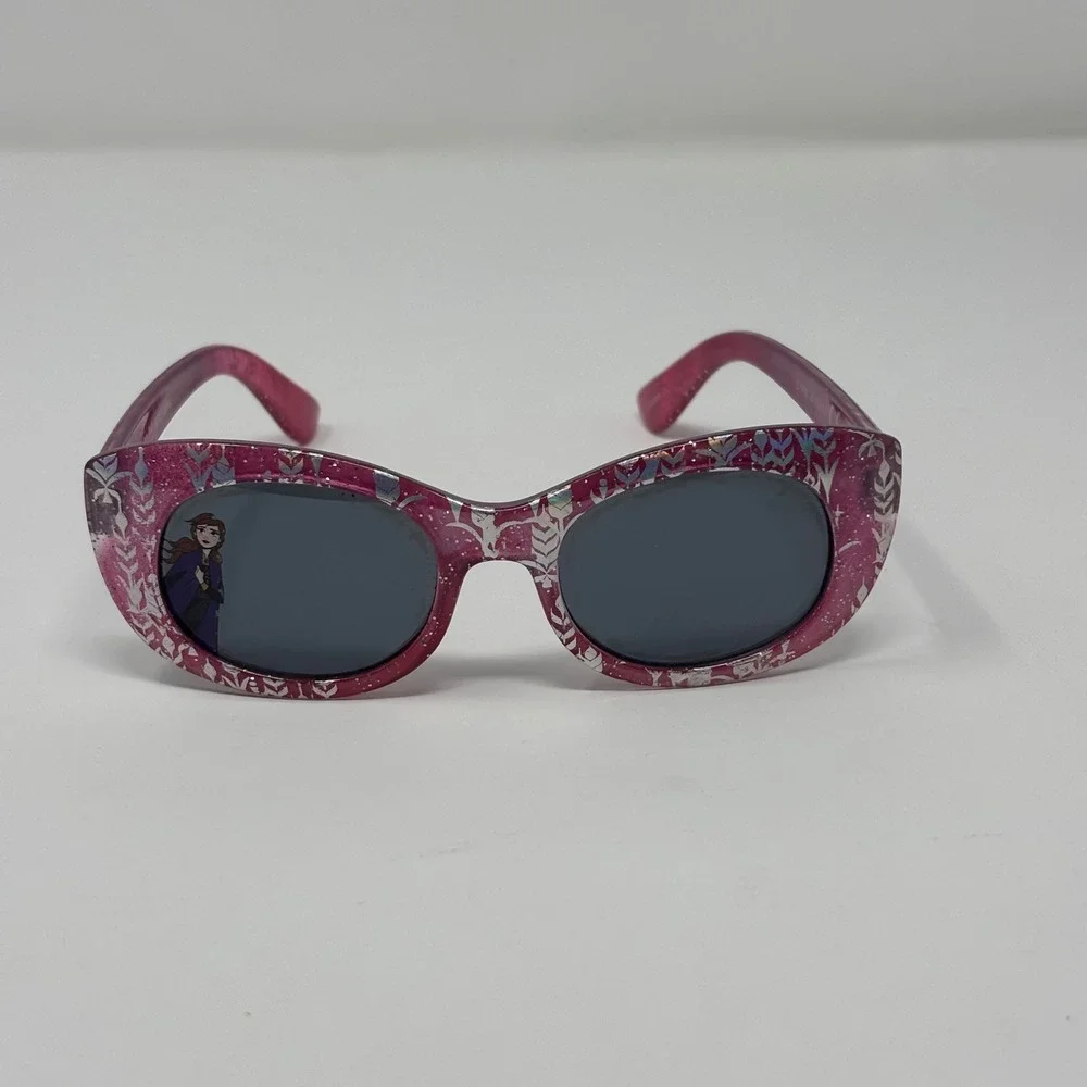 Disney Frozen Sunglasses Girls Pink Glitter Anna Elsa Snowflake Y2K‎ Kidcore